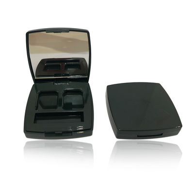 Fashionable Durable Black Empty Compact Powder Case Non Leakage