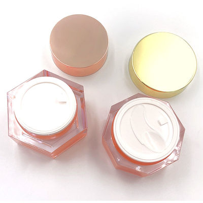 Leak proof Transparent Acrylic Cosmetic Jar Diamond Jar for Skin Care Cream - 50g