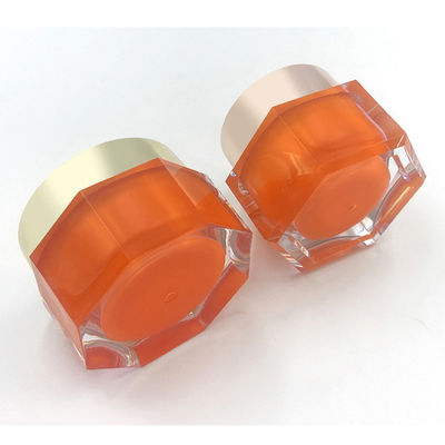 Leak proof Transparent Acrylic Cosmetic Jar Diamond Jar for Skin Care Cream - 50g