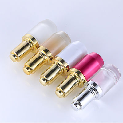 Round Transparent Glass Foundation Bottle Simple Design Silk Screen Printing Cosmetic Packaging