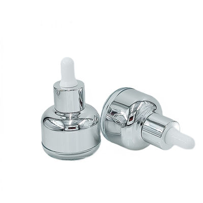 Drop Resistant Glass Cosmetic Packaging Bottle 50g 60g with Silk Screen Printing