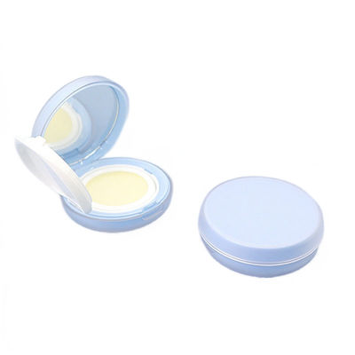 Refillable Round Snap Closure Compact Powder Case Transparent 15g Capacity